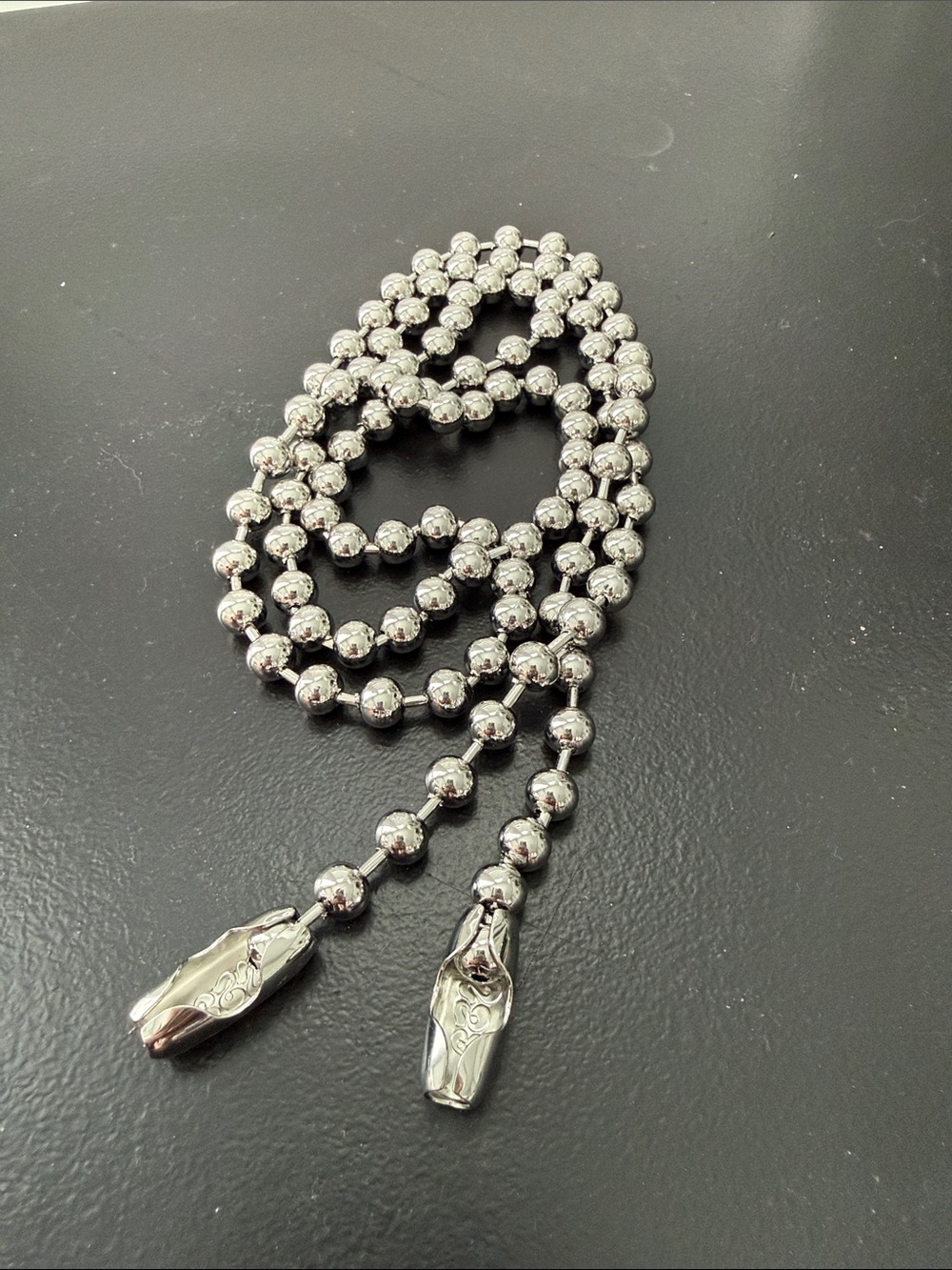 Ossa NEW CROSSBODY IPHONE CORD IN Ballchain Beads Silver